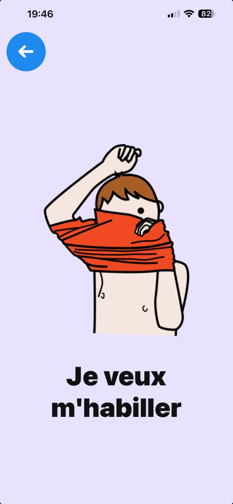 Pictogramme PicPaul : Je veux m’habiller